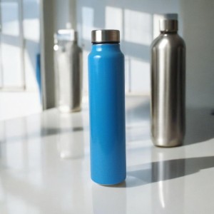 Stainless Steel Water Bottle 1000 ml | Leak-Proof & Durable | BPA-Free, Rust-Resistant, and Reusable for Travel, Gym, and Outdoor Use | Ideal for School, Sports, Office, and Hiking (Sky)