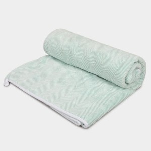 300 GSM Green Microfiber Bath Towel - (M3213)