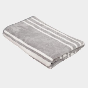 270 GSM Grey Microfiber Bath Towel - (M3197)