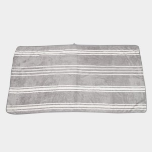 270 GSM Grey Microfiber Bath Towel - (M3197)