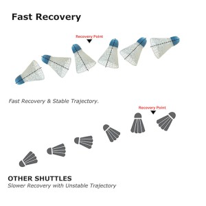 Hi Tech Sales Durable Plastic Shuttlecock for Badminton Indoor & Outdoor Sports Use (Pack of 12)