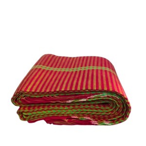 Cotton Gamcha Traditional for Everyone – Traditional Striped gamcha | Soft, Absorbent & Quick Dry Bath gamcha Checkered Design (Green & Red)