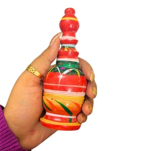 Multicolor Hancrafted Wooden Sindoor Dani – Hand-Painted Decorative Storage Box for Women & Home Utility
