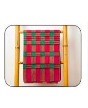 Cotton Gamcha for Everyone– Traditional Multicolor Checkered Bath Towel | Soft Absorbent Gamchha for Bath,Travel & Daily Use (Red & Green)