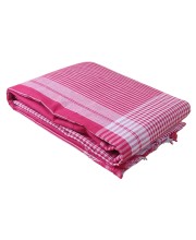 Traditional Red Cotton Gamcha | Absorbent, Lightweight Towel for Bath, Face, Travel & Multipurpose Use (1)
