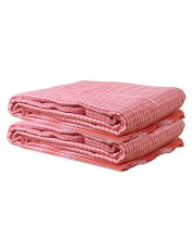 Vibrant Orange Colour Gamcha | Soft, Absorbent Cotton Towel for Bath, Travel, and Everyday Use (2)