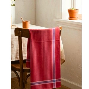 Cotton Gamcha Traditional for Everyone – Traditional Red Striped Towel | Soft, Absorbent & Quick Dry Bath Towel Checkered Design