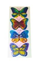 Decorative 8D Butterfly Wall Stickers – 24 PCS Realistic 3D Butterfly Decals for Bedroom, Living Room, Nursery, Home Decor – Removable, Waterproof, Easy to Apply (Multicolor) (1)