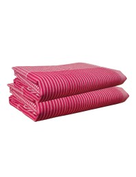 Hitech Sales Men's and Women's Soft Cotton Bengali Traditional Checkered Gamcha for Pooja and Religious Purpose, Bath (Red and White, Set of 2, 76 x 35 inch)