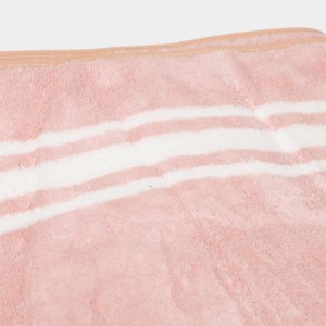 270 GSM Pink Microfiber Bath Towel - (M3196)