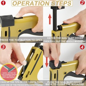 HiTechMart HM515 Point Driver – Manual Framing Tool with 5 PCS Flexible Points, 15mm (5/8'') – Flex Point Tacker for Picture Framing, DIY, and Household Use – Secure Flexible & Rigid Frames