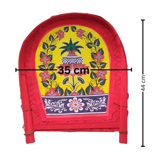 HiTechMart Bengal Handicrafts Bamboo Kulo Tray &ndash; Handmade & Hand-Painted Bamboo Soop/Basket for Puja, Home Decor, Storage & Gifting | Eco-Friendly Traditional Bengali Tray বাঁশের কুলো (13 x 17 inch)