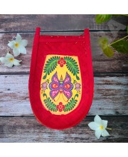 Hi Tech Sales Bengal Handicrafts Bamboo Kulo Tray &ndash; Handmade & Hand-Painted Bamboo Soop/Basket for Puja, Home Decor, Storage & Gifting | Eco-Friendly Traditional Bengali Tray বাঁশের কুলো 15*11 Inches