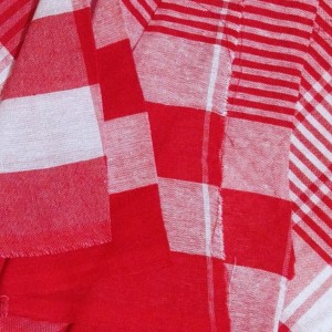 Traditional Red Cotton Gamcha | Absorbent, Lightweight Towel for Bath, Face, Travel & Multipurpose Use (1)
