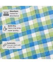 Hitech Sales Handloom Towels 100% Pure Cotton, Heavy Quality Bath, Face & Hand Towels (Pack of 4) - Multi-Color, Size 30 x 60 cm