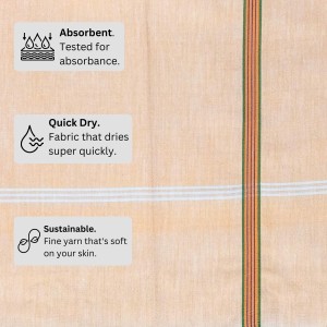 Hitech Sales Soft Cotton Baby Towel Lightweight & Absorbent - 30 x 60 cm (Pack of 2)