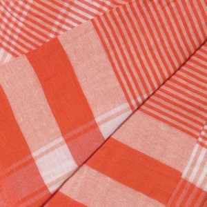 Vibrant Orange Colour Gamcha | Soft, Absorbent Cotton Towel for Bath, Travel, and Everyday Use (2)