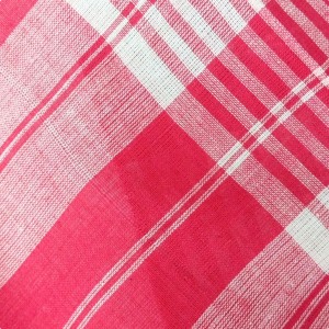 Hitech Sales Men's and Women's Soft Cotton Bengali Traditional Checkered Gamcha for Pooja and Religious Purpose, Bath (Red and White, Set of 2, 76 x 35 inch)
