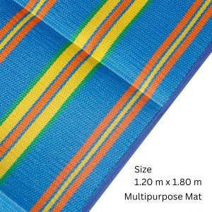Hitech Sales Multipurpose Foldable Plastic Mat (Chatai) Stain Resistant, Ideal for Picnics, Beaches, Outings, and Camping (3x6 Feet Rectangular Travel Mat