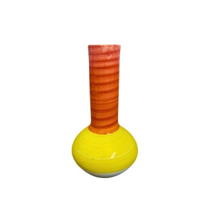 Ceramic Decorative Flower Vase for Living Room, Bedroom & Dining Table | Modern Glossy Finish Vase for Home Decor & Gifting (Multicolor)