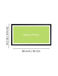 Nature Landscape Floating Frame Scenery Digital Print - (I5806) - 24x36 inch Modern Nature Wall Art for Living Room, Bedroom, Office, Hotels, Drawing Room