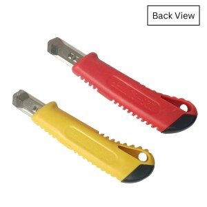 HitechSales 18mm Utility Knife Cutter, Heavy-Duty Retractable Box Cutter for Office, Home, Arts & Crafts, Compact Design with Extended Use (Pack of 2, Color May Vary)