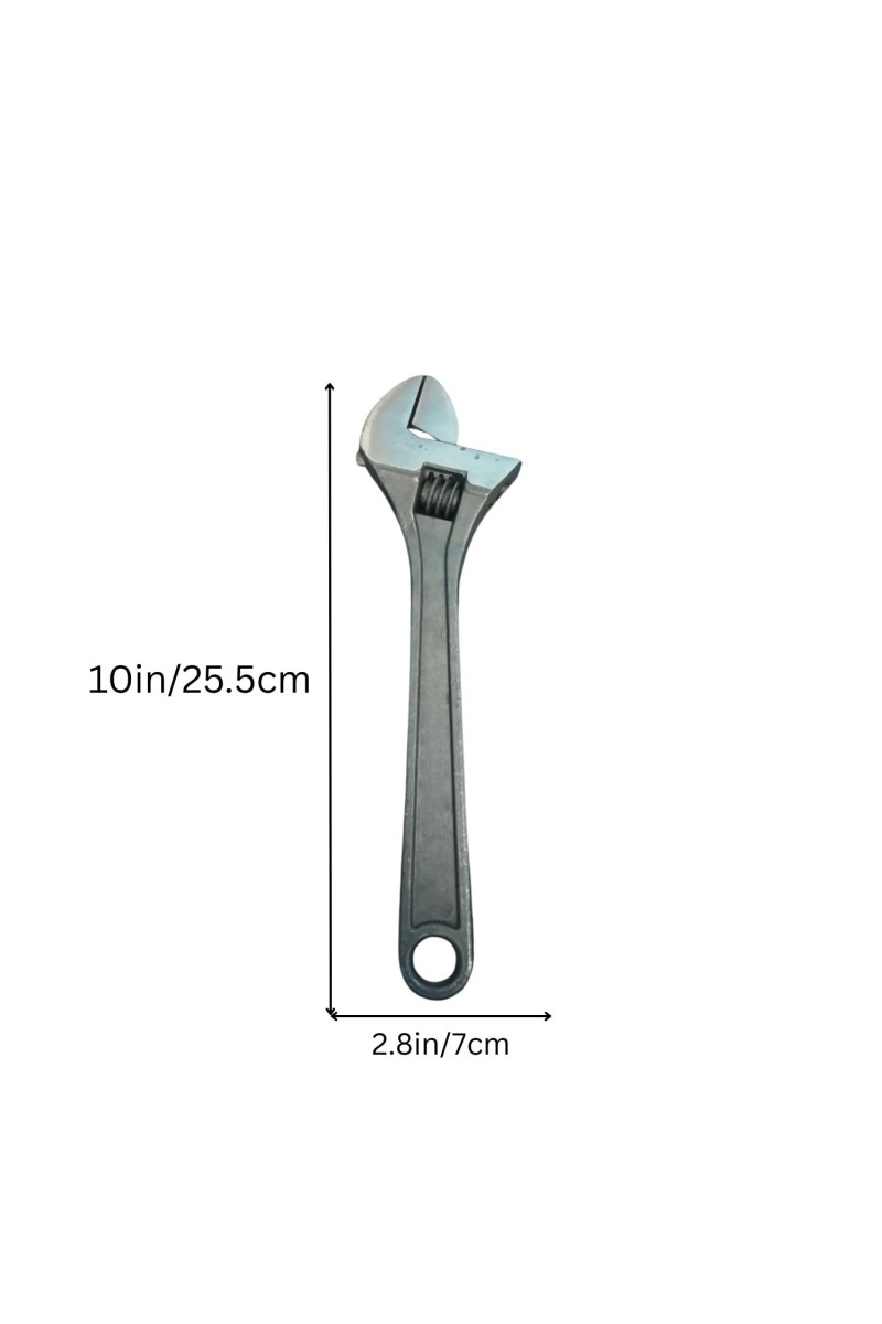 Adjustable Wrench Heavy Duty Steel | Adjustable Jaw Spanner for Plumbing, Car Repair & Home Maintenance | Durable Hand Tool