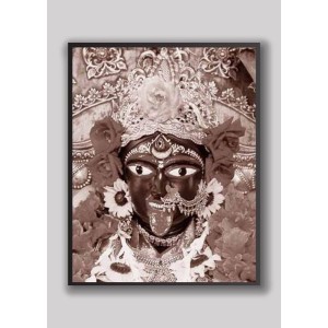 Divine BHABATARINI Photo with Elegant Wood Lamination – Blessings for Your Home (10 x 12, Sepia)
