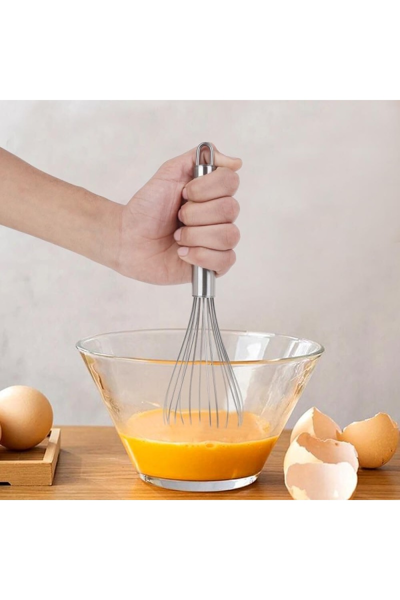 Stainless Steel Egg Beater, 2.5 X 10 in (Pack of 1)