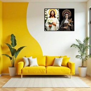 Jesus Christ - St. Therese Of Lisieux Laminated Photo - 9x11 Inches, Divine Blessings For Home & Office And Temple Decoration (F16249)