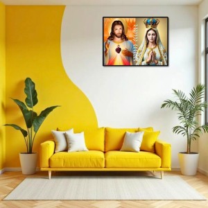 Jesus Christ - Immaculate Conception Laminated Photo - 5x7 Inches, Divine Blessings For Home & Office And Temple Decoration (F16276)