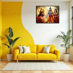 Lord RamSiya Laxman Laminated Photo - 5x7 Inches, Divine Blessings For Home & Office And Temple Decoration (F16112)
