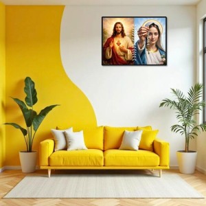 Jesus Christ - Our Lady Of Rosary Laminated Photo - 13x15 Inches, Divine Blessings For Home & Office And Temple Decoration (F16280) Jesus Christ - Our Lady Of Rosary Laminated Photo - 13x15 Inches, Divine Blessings For Home & Office And Temple Decoration (F16280)
