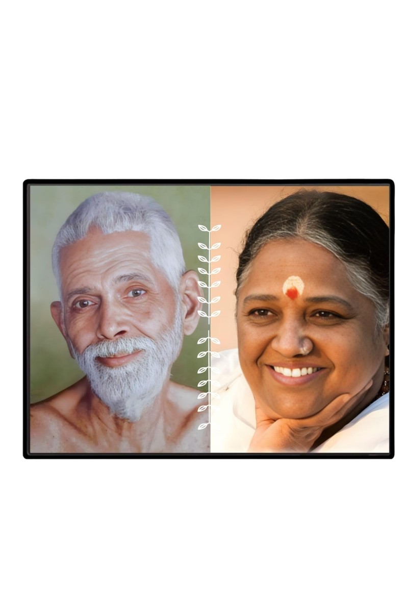 Ramana Maharshi Laminated Photo - 13x15 Inches, Divine Blessings For Home & Office And Temple Decoration (F16159)