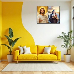 Jesus Christ - St. Therese Of Lisieux Laminated Photo - 13x15 Inches, Divine Blessings For Home & Office And Temple Decoration (F16251)