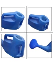 HiTechMart Large Plastic Watering Can for Garden - 5L Capacity, Outdoor Plant Watering Jug with Dual Handles & Detachable Sprinkler Head - Easy Grip & Lightweight for Home Gardening & Lawn Care