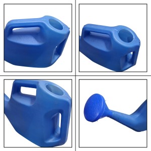 HiTechMart Large Plastic Watering Can for Garden - 5L Capacity, Outdoor Plant Watering Jug with Dual Handles & Detachable Sprinkler Head - Easy Grip & Lightweight for Home Gardening & Lawn Care