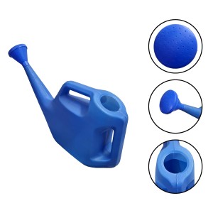 HiTechMart Large Plastic Watering Can for Garden - 5L Capacity, Outdoor Plant Watering Jug with Dual Handles & Detachable Sprinkler Head - Easy Grip & Lightweight for Home Gardening & Lawn Care