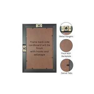 Ma Kali Matha Digital Golden Balck Color Photo Frame | Hindu Religious Wall Decor | 16x22 Inches - Inspirational Wall Art For Office, Home Decor - Ideal Spiritual Gift (F16890)