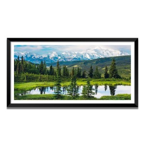 Nature Landscape Floating Frame Scenery Digital Print - (I5725) - 24x36 inch Modern Nature Wall Art for Living Room, Bedroom, Office, Hotels, Drawing Room