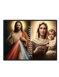 Jesus Lady Of FatimaLaminated Photo - 11x13 Inches, Divine Blessings For Home & Office And Temple Decoration (F16232)