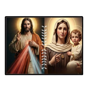 Jesus Lady Of FatimaLaminated Photo - 11x13 Inches, Divine Blessings For Home & Office And Temple Decoration (F16232) Jesus Lady Of FatimaLaminated Photo - 11x13 Inches, Divine Blessings For Home & Office And Temple Decoration (F16232)