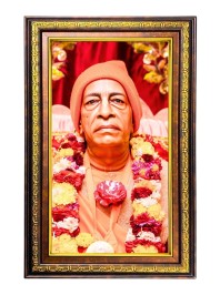 Bhaktivedanta Swami Prabhupada Digital Golden Balck Color Photo Frame | Hindu Religious Wall Decor | 10x16 Inches - Inspirational Wall Art For Office, Home Decor - Ideal Spiritual Gift (F16773)