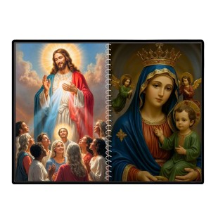 Jesus Christ - Our Lady Of Perpetual Help Laminated Photo - 5x7 Inches, Divine Blessings For Home & Office And Temple Decoration (F16366)
