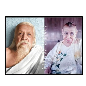 Sri Aurobindo & The Mother Laminated Photo - 5x7 Inches, Divine Blessings For Home & Office And Temple Decoration (F16148)