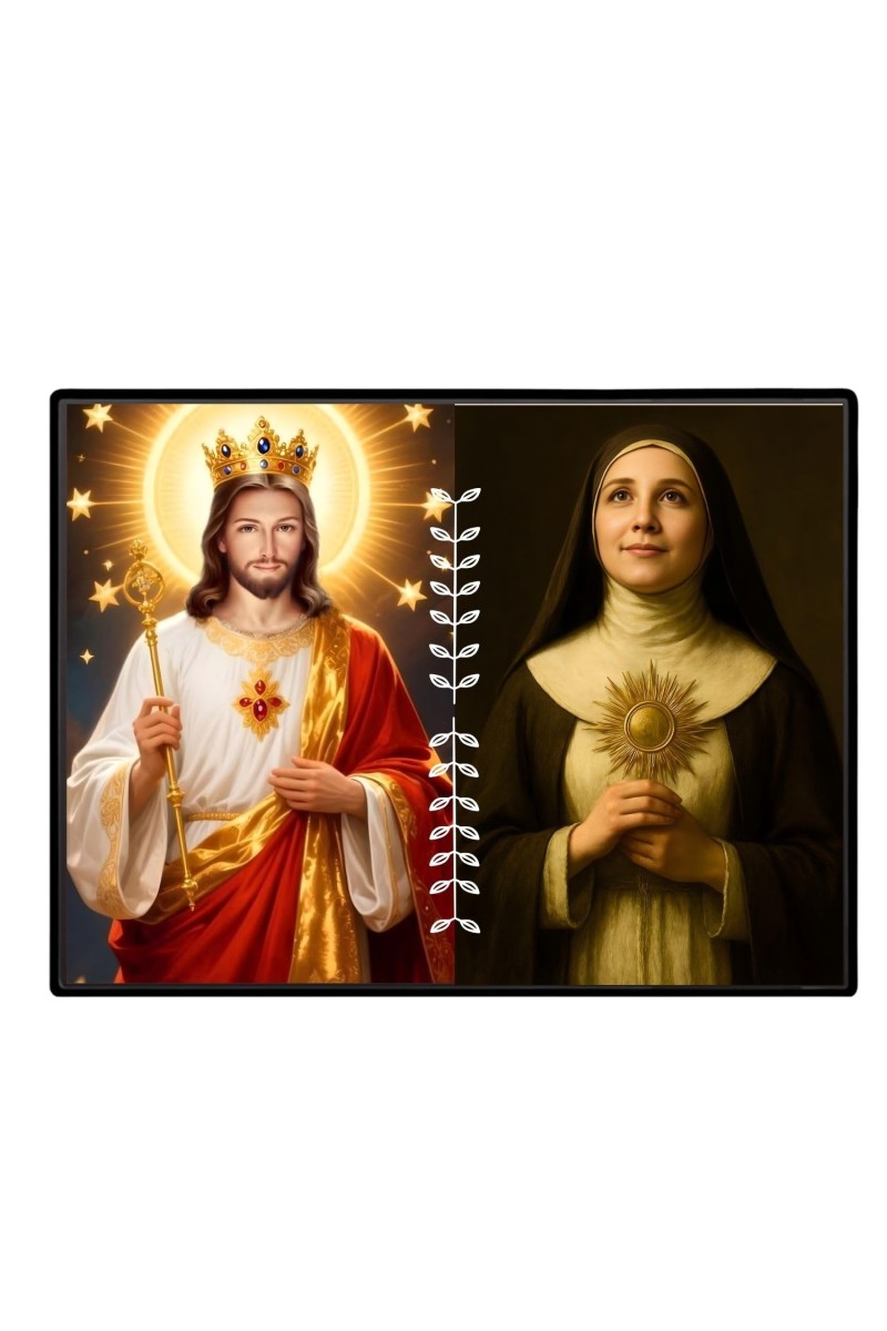 Jesus Christ - Our Lady Of Sorrows Laminated Photo - 13x15 Inches, Divine Blessings For Home & Office And Temple Decoration (F16293)