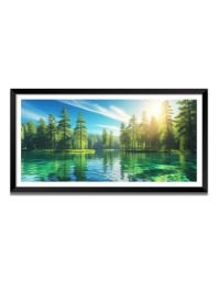 Nature Landscape Floating Frame Scenery Digital Print - (I5721) - 18x36 inch Modern Nature Wall Art for Living Room, Bedroom, Office, Hotels, Drawing Room