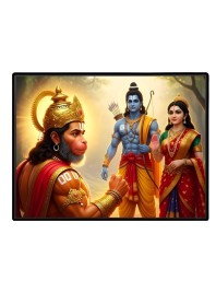 Lord RamSiya Laxman Laminated Photo - 5x7 Inches, Divine Blessings For Home & Office And Temple Decoration (F16112)