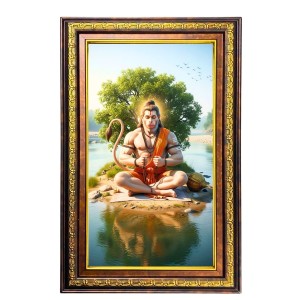 Lord Hanuman Digital Golden Balck Color Photo Frame | Hindu Religious Wall Decor | 10x16 Inches - Inspirational Wall Art For Office, Home Decor - Ideal Spiritual Gift (F16708) Lord Hanuman Digital Golden Balck Color Photo Frame | Hindu Religious Wall Decor | 10x16 Inches - Inspirational Wall Art For Office, Home Decor - Ideal Spiritual Gift (F16708)