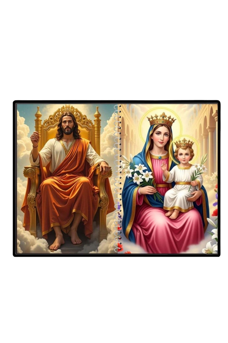 Jesus Christ - Our Lady Of Velankanni Laminated Photo - 11x13 Inches, Divine Blessings For Home & Office And Temple Decoration (F16371)